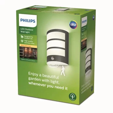 Vanjska zidna svjetiljka Python IR LED, 1x6W, 2700 K, antracit