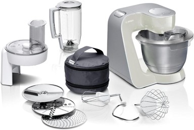 BOSCH Serie 4 Kuhinjski robot inox posuda 3,9 l komplet nastavaka