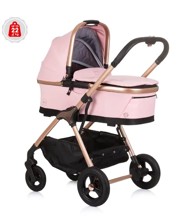 CHIPOLINO Dječja kolica Infinity 3u1 - Flamingo