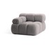 MICADONI HOME Svijetlo siva modularna sjedeća garnitura od bouclé tkanine (s lijevim kutom) Bellis, 94x94x70,05 cm