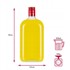 BE Plosnata boca za vino i tinkture, 500 ml, čep, 5 kom