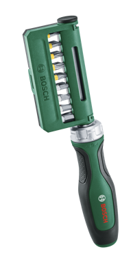 BOSCH Komplet ravnih nasadnih odvijača, 19 dijelova