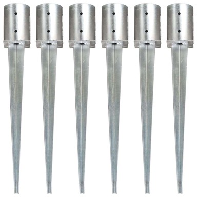 Šiljci za tlo, 6 kom, 10 x 76 cm