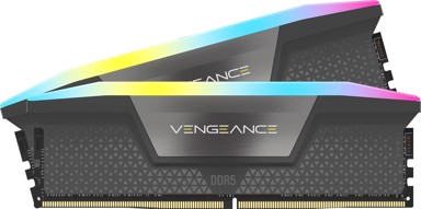 CORSAIR RAM memorija Vengeance RGB, 32GB (2×16GB), DDR5 6400MT/s, CL36, DIMM, crna, RGB