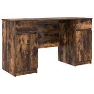 Radni stol 140x49x76 cm od konstruiranog drva, dimljeni hrast