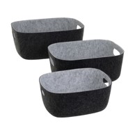 CASA SELECCIÓN Tekstilne košare u setu 3 kom 36x28x16 cm