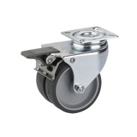 DÖRNER + HELMER Skretni dvostruki kotač s kočnicom 50X18 mm 60x60 mm