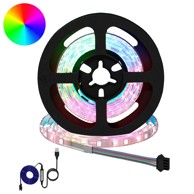 LED Traka, 12 kom, 750 mm, bakar i plastika, crno-prozirna