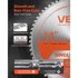 VEVOR List kružne pile 355x355x24 mm za rezanje metala, srebrna