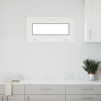 RISOR Podrumski prozor, 60 x 40 cm, PVC i staklo, bijeli