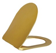 CREAVIT WC sjedalo PAULA Slim Soft Close, zlatna