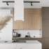 CIARKO DESIGN Otočna napa Cube W, bijela