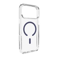 PURO Futrola Lite Mag MagSafe, iPhone 17 Pro Max, prozirna, plavi prsten