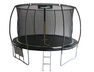 LEAN SPORT Trampolin, 366 cm, crno/zeleni