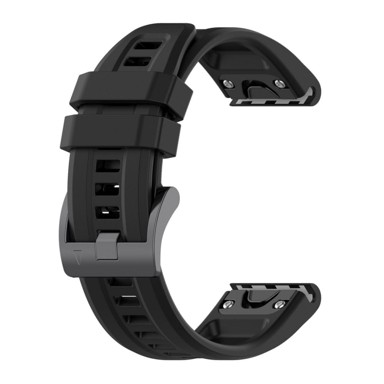 BStrap Silicone Carson remen za Garmin Fenix 5 / 6 / 6 Pro / 7 / 8 / E 47mm, black