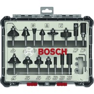 BOSCH Glodalica 15 pcs Wood Bit Set for 6mm Shank Router