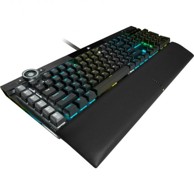 CORSAIR Mehanička tipkovnica K100 RGB, Backlit RGB LED, CORSAIR OPX, Crna, Black PBT Key