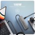 AXAGON USB hub HMC-5H USB-C 3.2 Gen 1 hub, 3x USB-A, 4K HDMI, PD 100W -HMC-5H