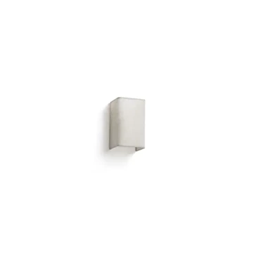 Zidna svjetiljka Otton Linen, 1×E27, vertikalna, kvadratna, 200×125×105