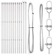 Stupovi ograde 13 kom Ø32 mm 200 cm galvanizirani čelik