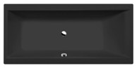 POLYSAN Pravokutna kada, Cleo, 160x75x48 cm, crna mat