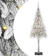 Božićno drvce s 150 LED svjetlima, bijelo, 150 cm, PE i čelik