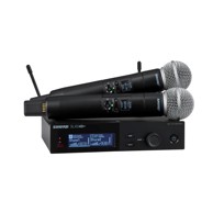 SHURE Dvokanalni digitalni bežični mikrofonski sustav SLXD24D+E/58-G65 s dva ručna odašiljača, 470–606 MHz