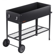 VEVOR Povišeni vrtni krevet 108x495x80 cm, crna