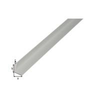 GAH ALBERTS Profil kutni srebrni eloksirani 1000x10x10mm