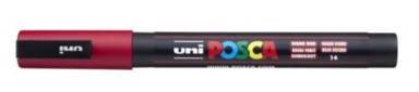 UNI POSCA Marker pc-3m, tamno crveni