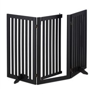 NORTHIX Sigurnosna vrata za pse 92 cm podesiva, crna
