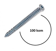 DISTYK Turbo vijak 7,5x62 mm, siva