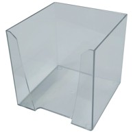FORNAX Blok kocka PVC 9,2x9,2x9,5 cm prazna prozirna