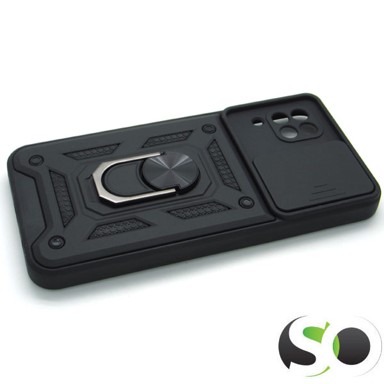 CAMSHIELD Pro maskica s magnetnim stalkom za Huawei P40 Lite Crna