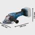 BOSCH Aku kutna brusilica BITURBO GWS 18V-15 P Professional, solo 125 mm, L-BOXX