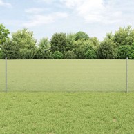 Ograda za zavarivanje s 5 U stupovima 0.6x10 m čelik,srebrna