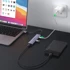 UGREEN USB hub CM473, USB-A, 1x USB-C, 4x USB-A 3.0, sivi