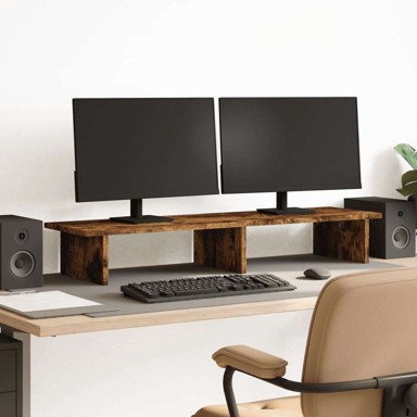 Stalak za monitor 100x27x15 cm, smeđa