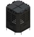 ROJAPLAST Komposter, 360 l, crni