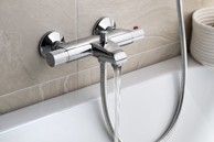 SAPHO Termostatska miješalica za kadu ACTION, zidna, krom