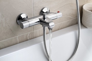 SAPHO Termostatska miješalica za kadu ACTION, zidna, krom