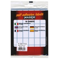 MARKIN SLEP etikete, 22 x 17 mm, 10 listova