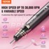 VEVOR Nokti bušilica UV-1003, 188 x 23 x 23 mm, crna