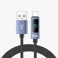 BWOO Kabel USB-A na Lightning 3A s LED zaslonom 1 m