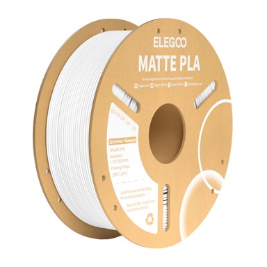 ELEGOO Filament za 3D printer PLA Matte, bijela