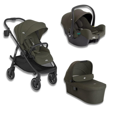 JOIE Dječja kolica 3u1 Versadrift + košara Ramble XL + autosjedalica i-Snug2, Fern