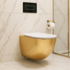 REA Viseća WC školjka Carlo Mini Tornado NF, bijelo-zlatna