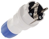 PLAST ROL Ravni utikač 2P+Z 16 A Extreme IP54 E+97-9760, sivo-plavi