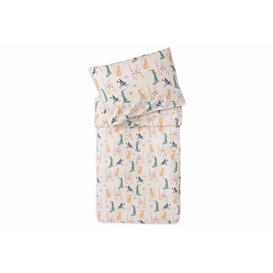 JOLLEIN Navlaka za posteljinu 2 dijela za krevetić, 100x140 cm, jungle jambo 