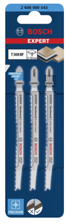 BOSCH Professional 3-dijelni set listova ubodne pile T 308 BF Expert Hardwood 2-side clean (2608900543)